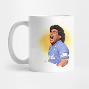 Diego Maradona Cartoon Mug